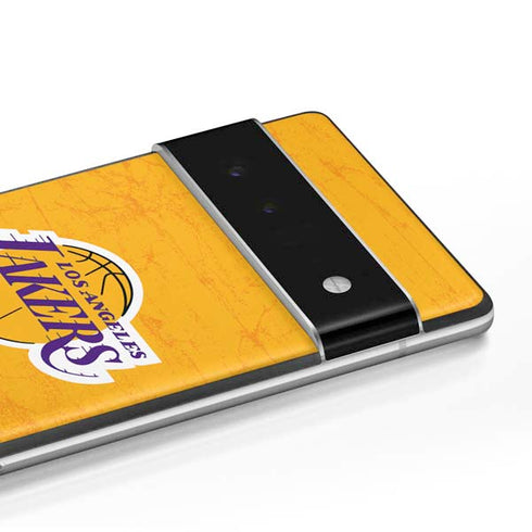 NBA Los Angeles Lakers Distressed Google Pixel 6 Pro Skin